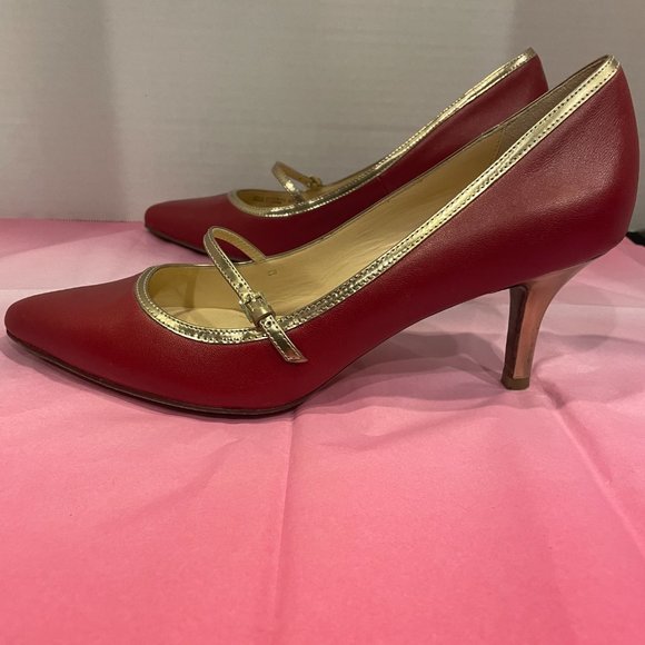 Cole Haan Size 9 Red Heels - Picture 2 of 11